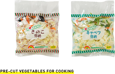 Pre-cut Vegetables for cooking